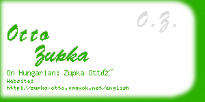 otto zupka business card